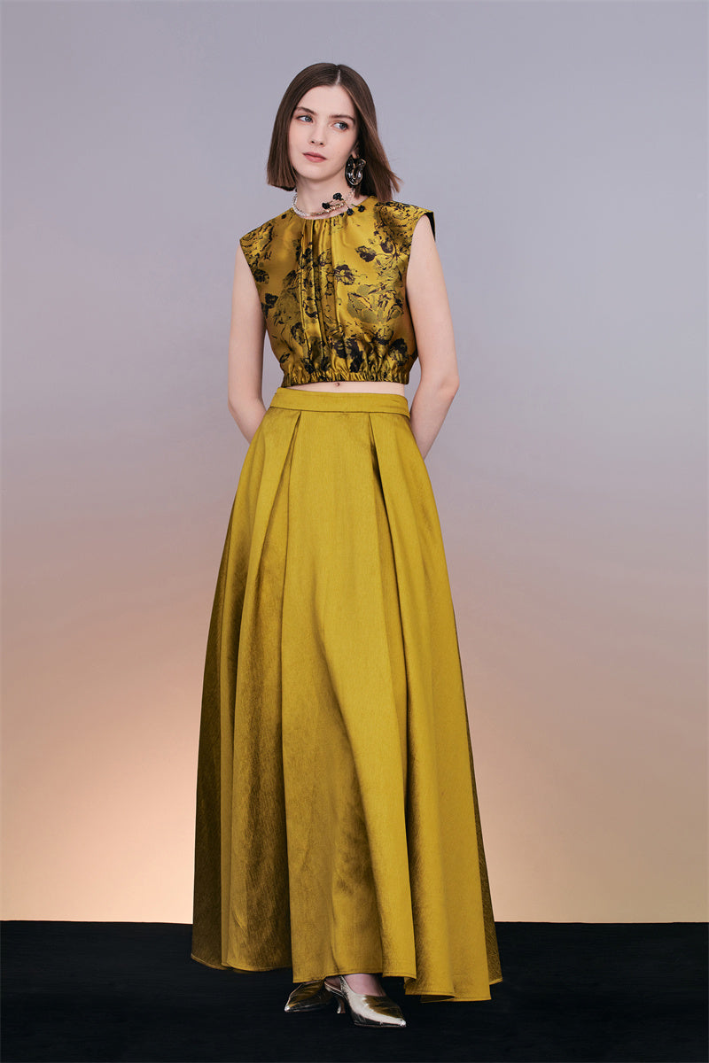 1950s hotsell gold skirt