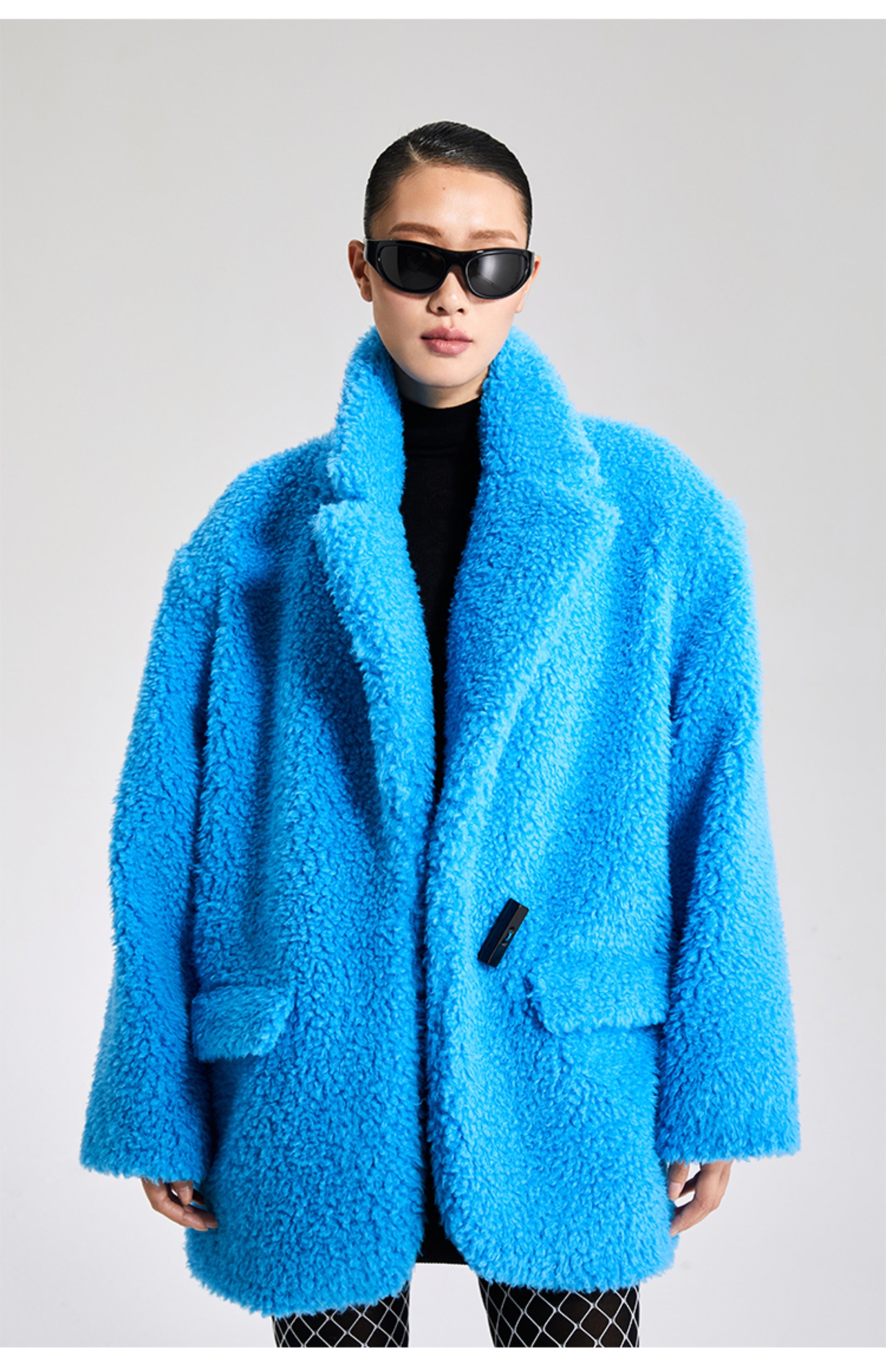 Topshop hot sale blue coat