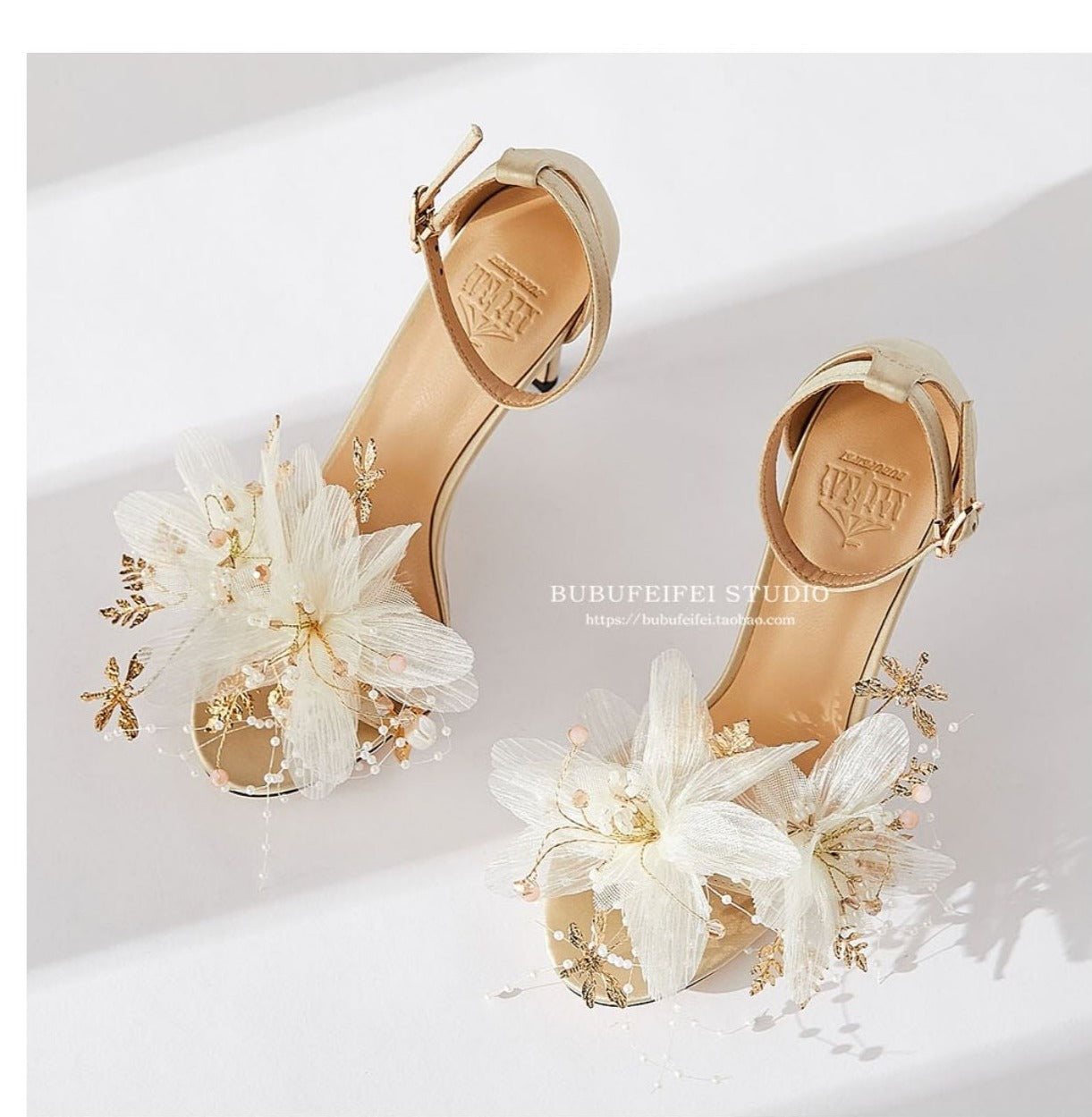 Amazon.com | Scar-wolf Gold High Heels for Women Sexy Buckle Ankle Strap  Pointed Open Toe Dressy Strappy Heeled Sandals Leather Summer Elegant Bridal  Pumps Shoes for Wedding Party | Heeled Sandals