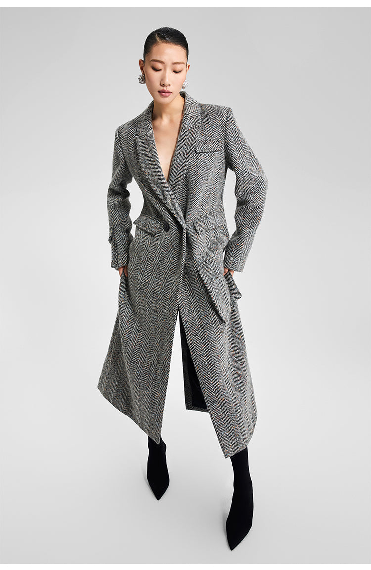 LEDIM W Premium tweed winter coat - SONA