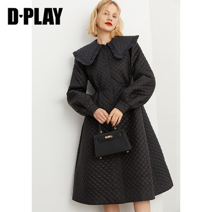 Fall autumn silk tweed paneled diamond cotton coat - Dante