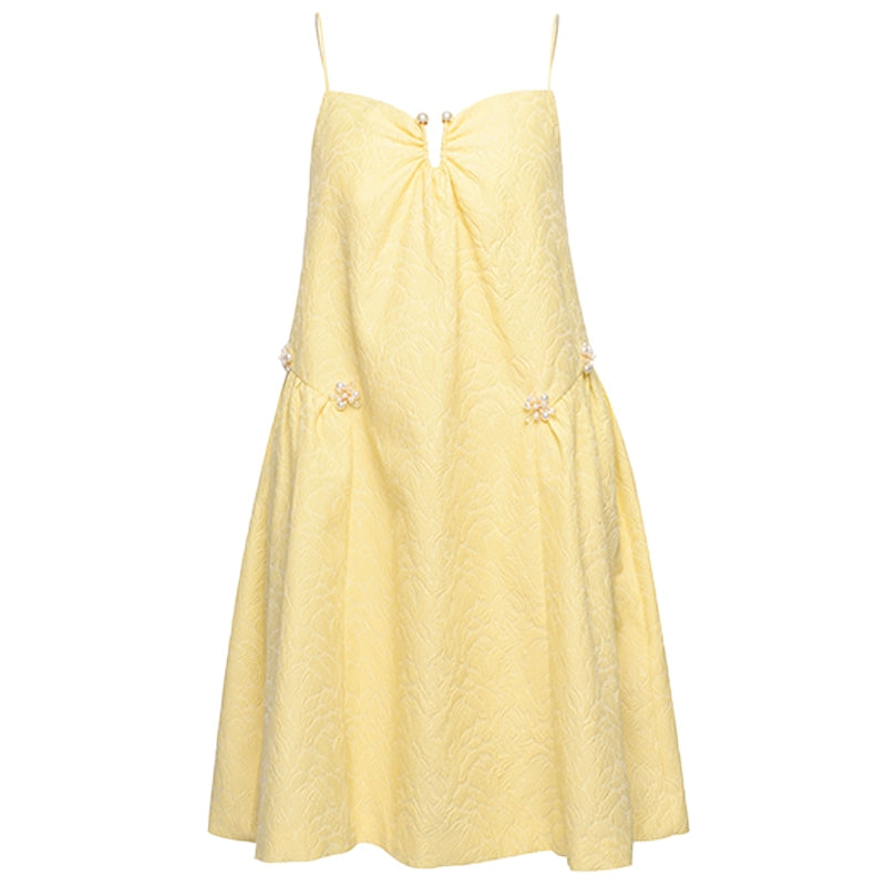 YES BY YESIR French slip yellow dress - Kidda