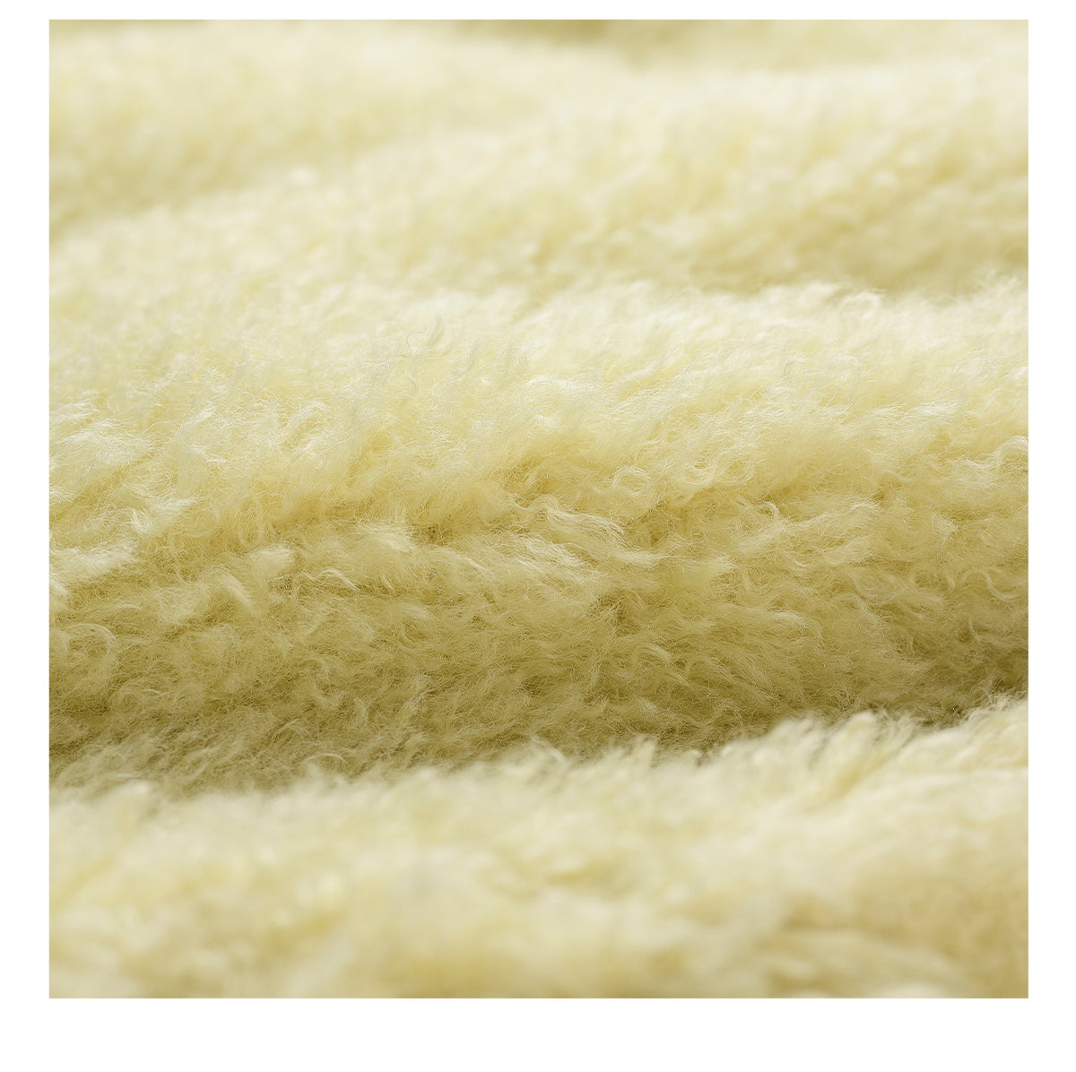 YES BY YESIR 2023 autumn winter  pastel yellow sheep short fur coat- Naia