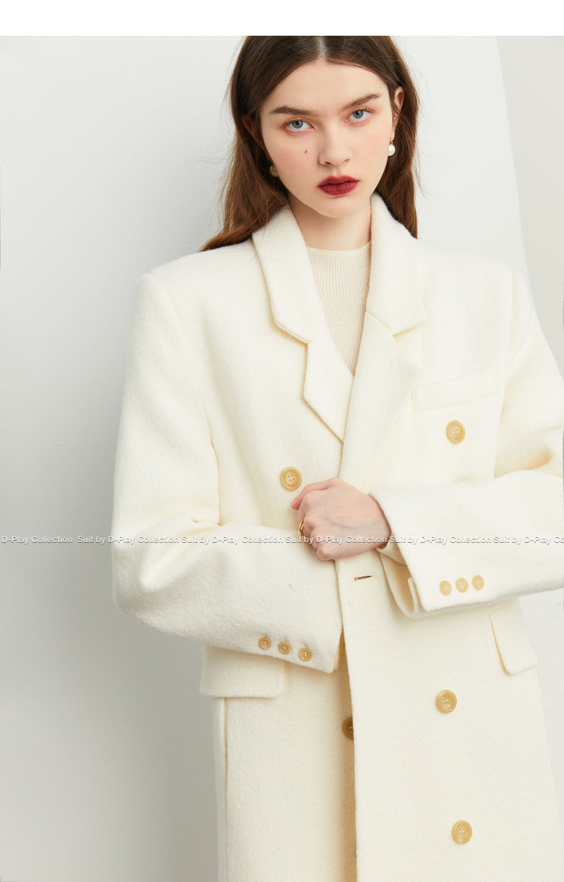 Winter white best sale wool blazer