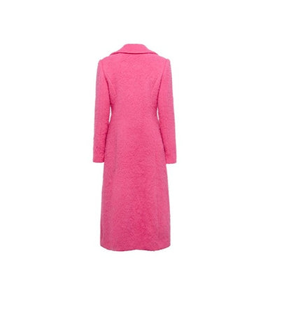 YES BY YESIR autumn winter pink Barbie wool long coat - on the run