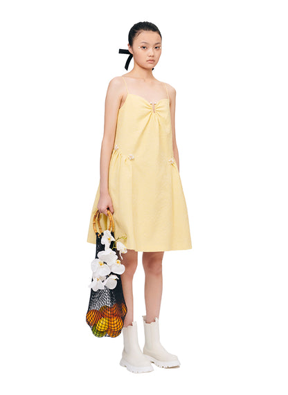 YES BY YESIR French slip yellow dress - Kidda