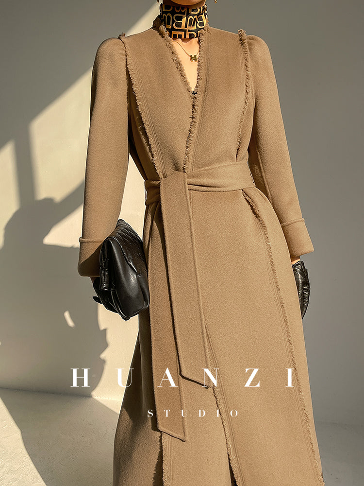 Huanzi handmade double-sided cashmere wool coat - Mode