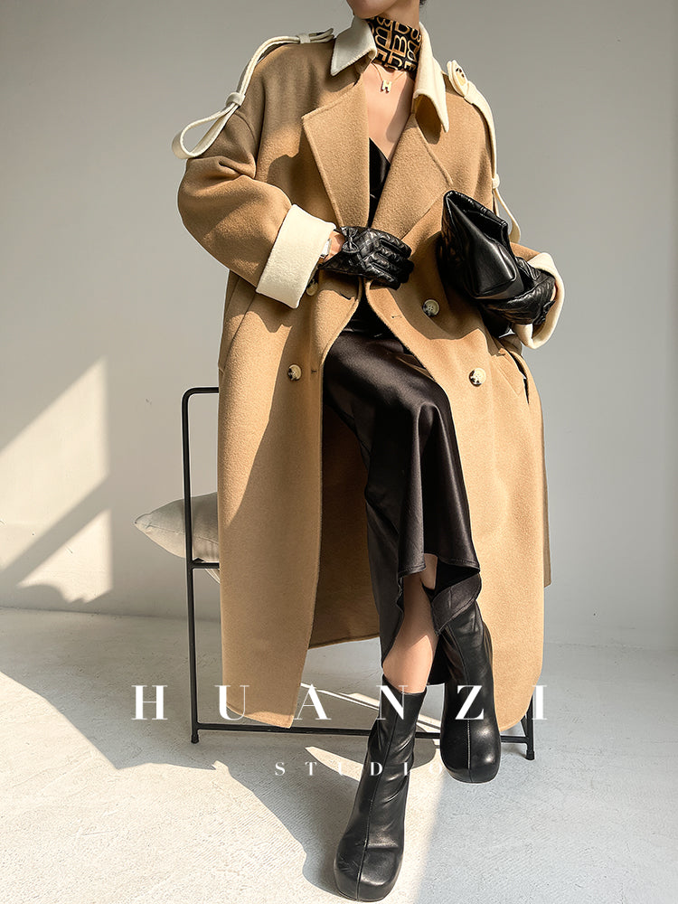 Burberry double faced hot sale cashmere coat