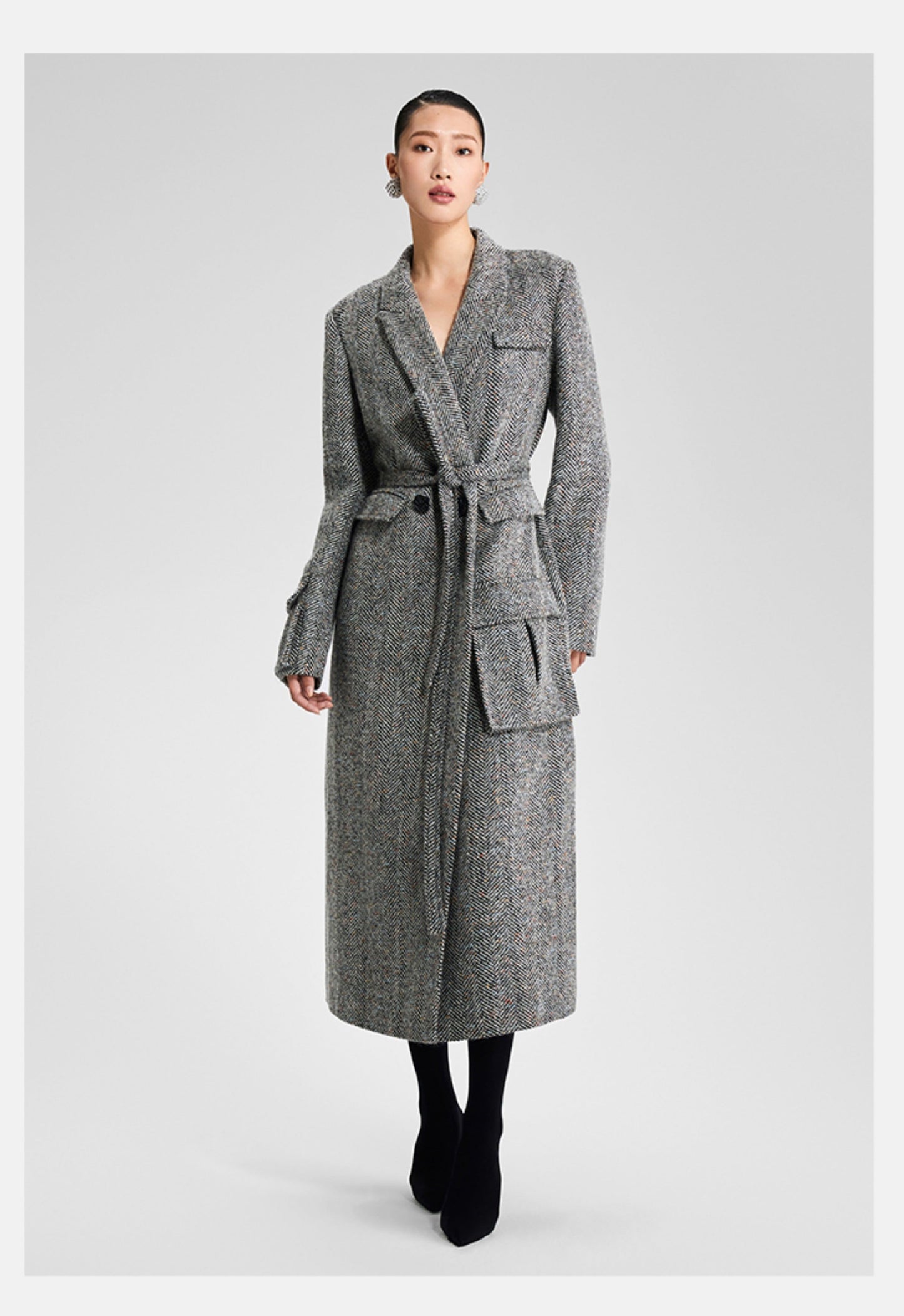 LEDIM W Premium tweed winter coat - SONA