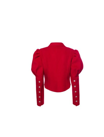 YES BY YESIR red heart lock woolen short coat - Eitt