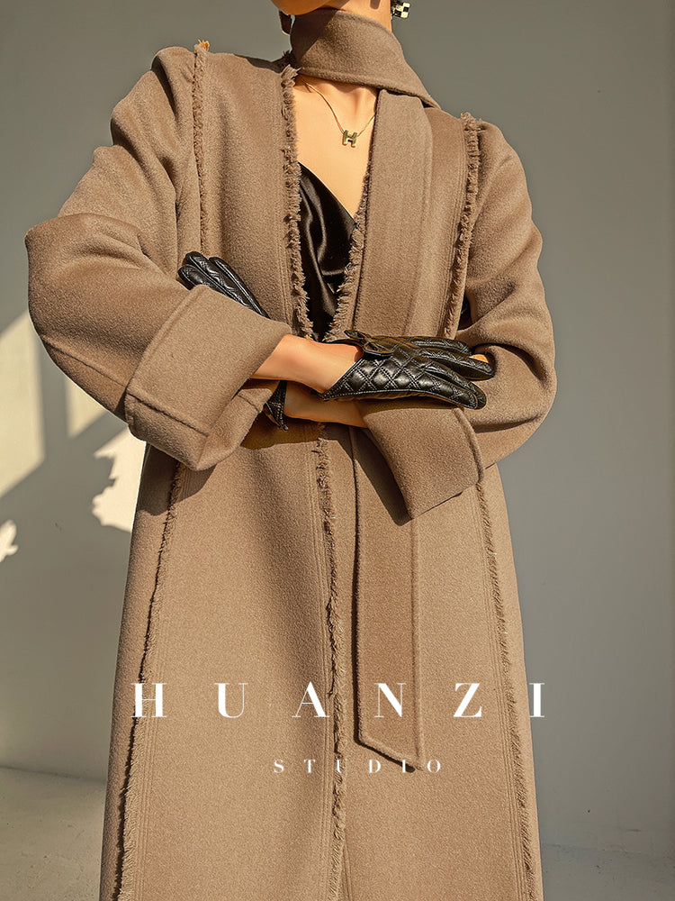 Huanzi handmade double-sided cashmere wool coat - Mode