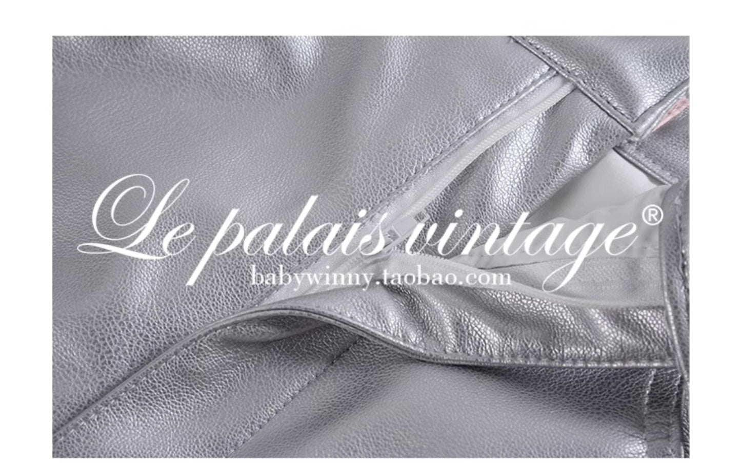 Le Palais Vintage Retro Sliver High Waist Midi pencil Skirt-Ella