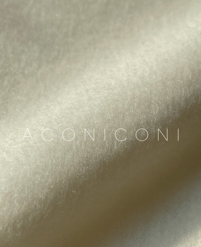 Aconiconi Luxury Autumn Cream Korean Long Sleeve Long Light Coat- Warm Winter