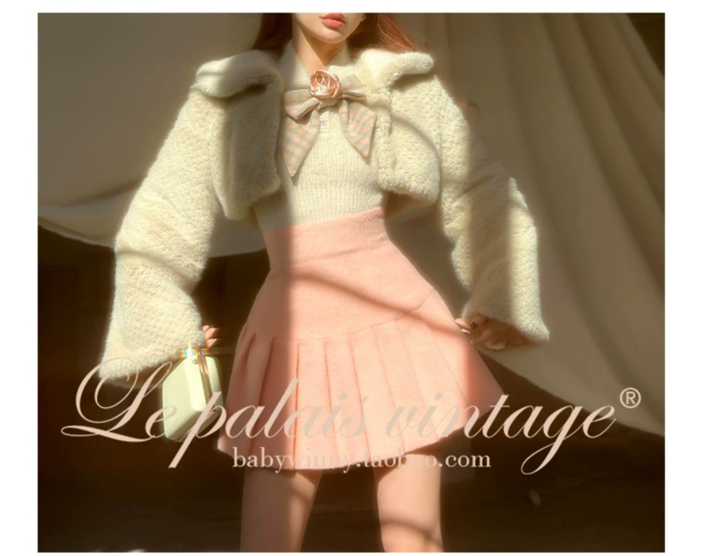 Le Palais Vintage Luxury Long Sleeves two piece top -Natasha