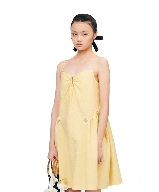 YES BY YESIR French slip yellow dress - Kidda