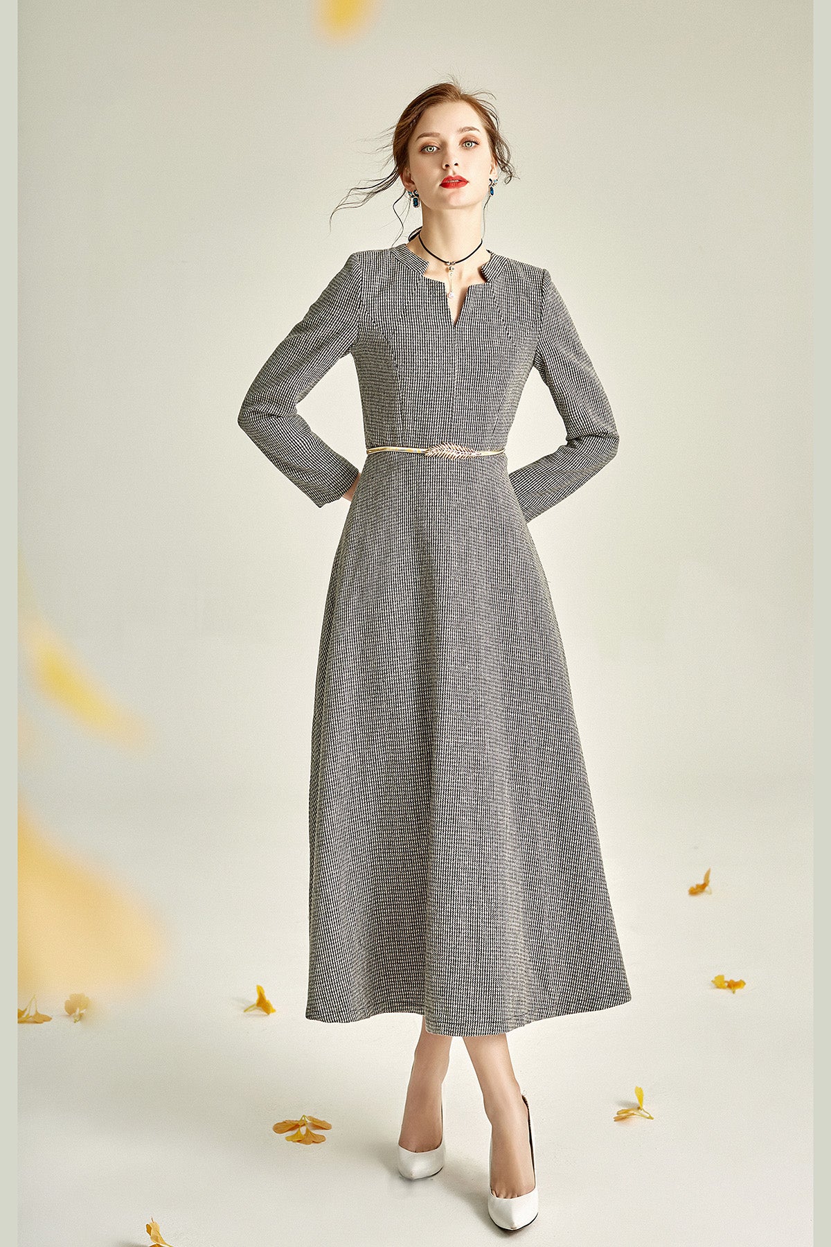 Womens Merino Wool Casual Sweater Dress EU Size, Warm & Soft V Neck, Long  Sleeve Knit Sweater For Fall/Winter 2023 From Hongpingguog, $47.75 |  DHgate.Com