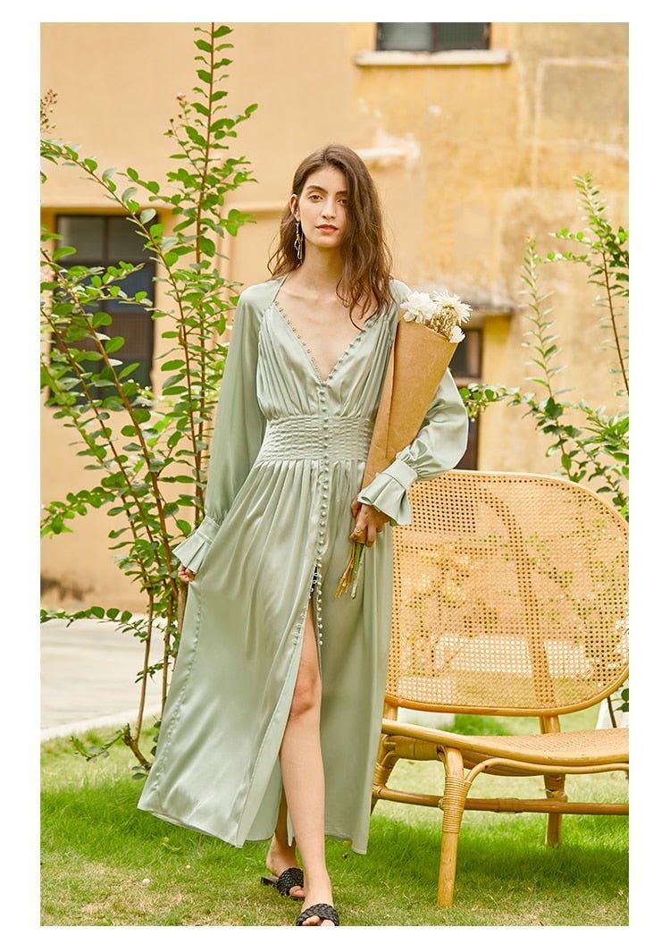 Pale green dress best sale