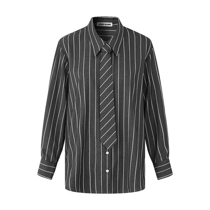 LEDIM W FASHION TIE STRIPED Shirt- Pieo