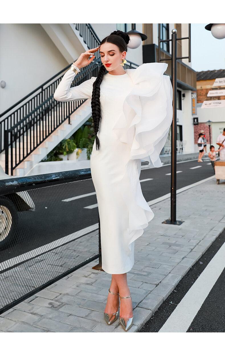 elegant white cocktail dresses