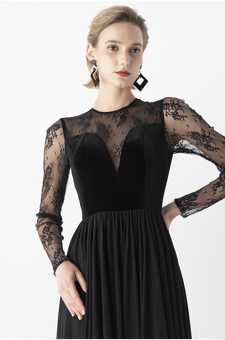 Black dress gala top design