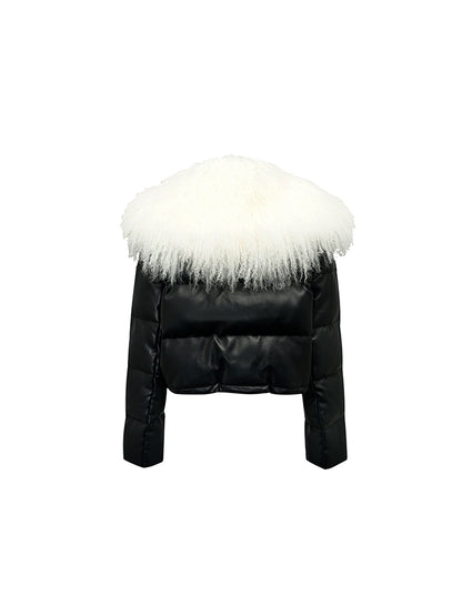 YES BY YESIR autumn winter women long fur collar down jacket - Laie