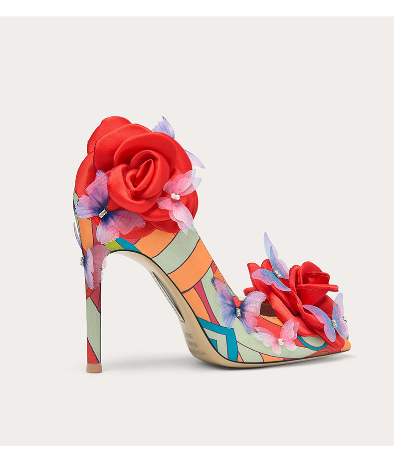 Women Summer Flower Print Sandals for Weddings & Evening Dresses – Come4Buy  eShop