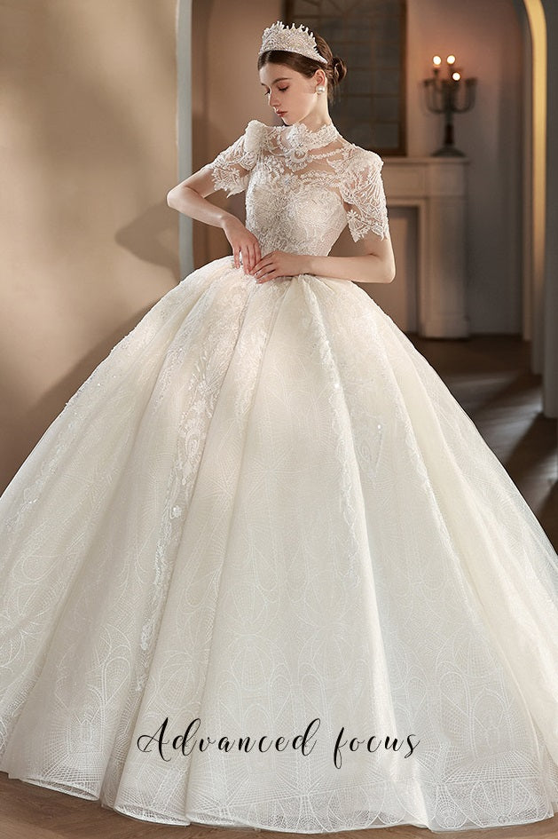 Early Spring 2023 high-quality retro wedding dress with tail- Jadis