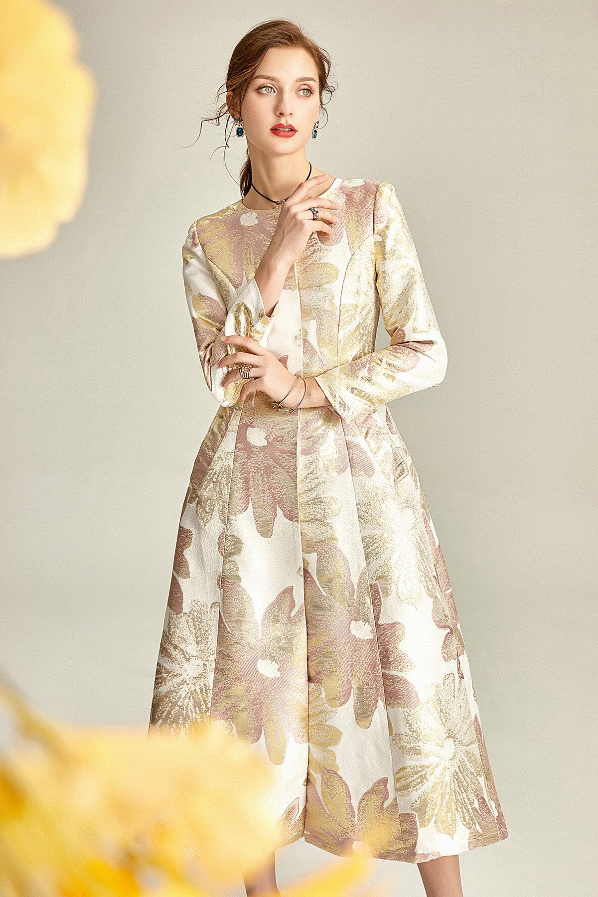 Floral coat sale dress