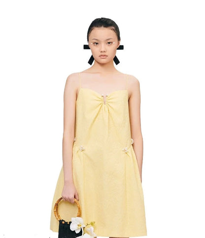 YES BY YESIR French slip yellow dress - Kidda