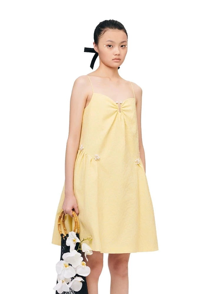 YES BY YESIR French slip yellow dress - Kidda