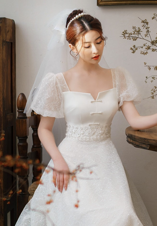 How Real Brides Wore Short Wedding Dresses