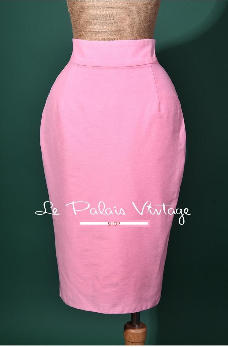 Pink pencil skirt outlet 50s