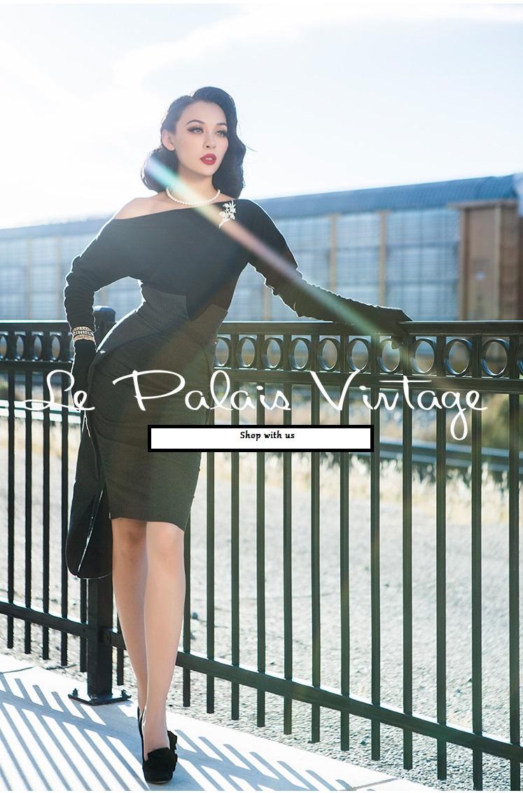 Le Palais vintage retro grey tail coat skirt- Diot